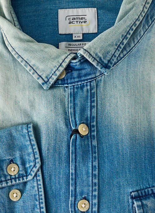 Chemise manches longues bleu CAMEL ACTIVE homme