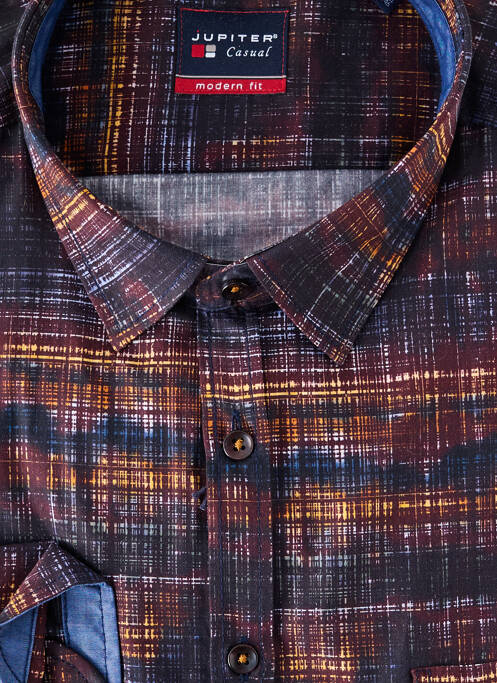 Chemise manches longues bleu JUPITER homme