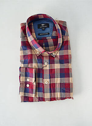 Chemise manches longues coupe droite rouge FYNCH-HATTON homme