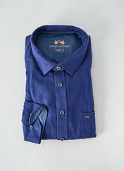 Chemise manches longues bleu JUPITER pour homme seconde vue