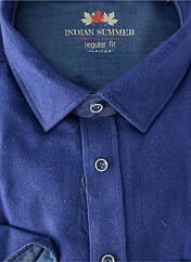 Chemise manches longues bleu JUPITER pour homme seconde vue