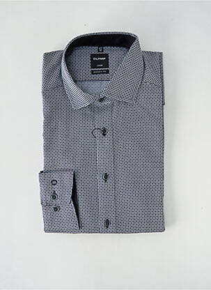 Chemise manches longues noir OLYMP pour homme