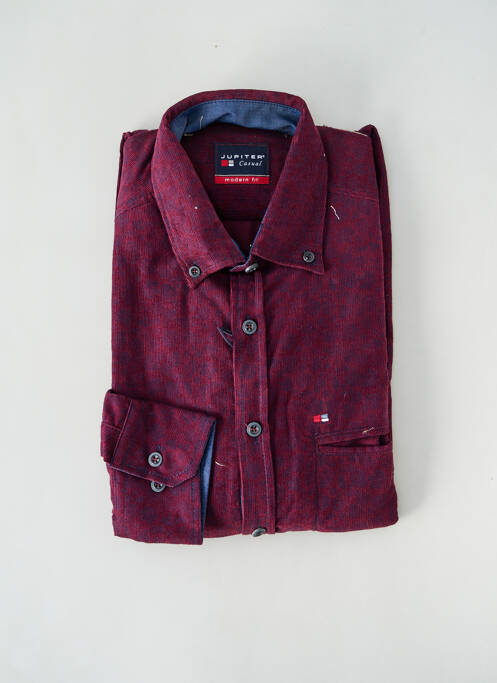 Chemise manches longues imprimé fantaisie violet JUPITER homme