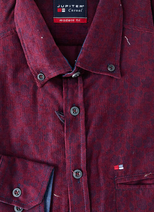 Chemise manches longues imprimé fantaisie violet JUPITER homme