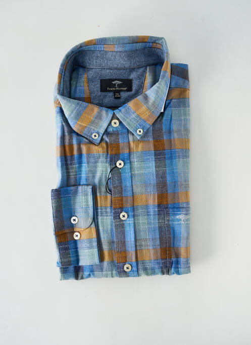 Chemise manches longues bleu FYNCH-HATTON pour homme