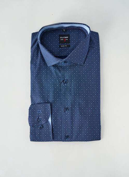 Chemise manches longues bleu OLYMP pour homme