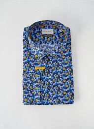 Chemise manches longues imprimé fantaisie bleu BUGATTI homme