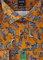 Chemise manches longues orange OLYMP pour homme seconde vue