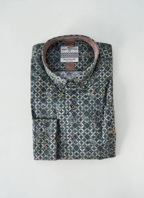 Chemise manches longues vert DARIO BELTRAN pour homme
