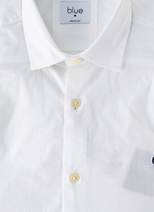 Chemise manches longues coupe droite blanc SERGE BLANCO homme