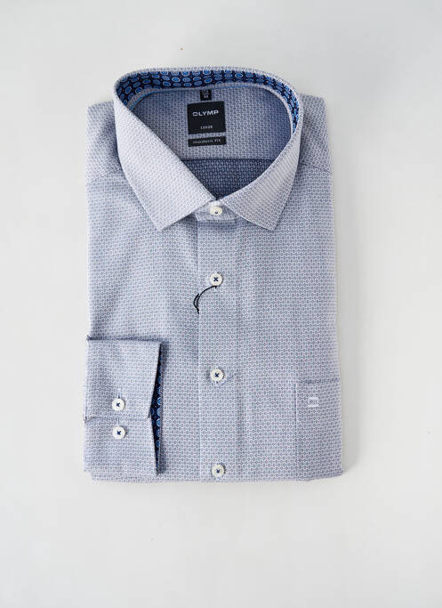 Chemise manches longues gris OLYMP pour homme