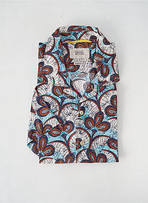 Chemise manches courtes imprimé fantaisie bleu CAMEL ACTIVE homme