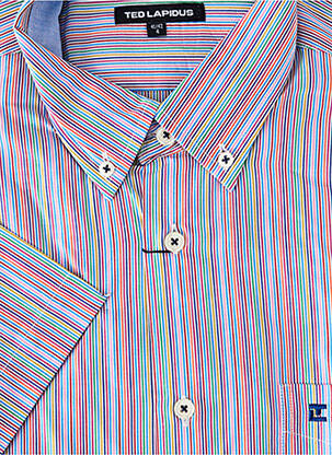 Chemise manches courtes coupe droite blanc TED LAPIDUS homme