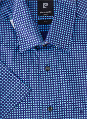 Chemise manches courtes bleu PIERRE CARDIN pour homme seconde vue