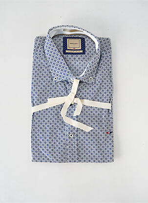 Chemise manches courtes bleu WEBB&SCOTT pour homme