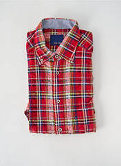Chemise manches courtes rouge KING'S ROAD pour homme seconde vue
