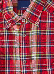 Chemise manches courtes rouge KING'S ROAD pour homme seconde vue