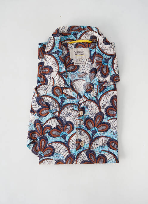 Chemise manches courtes imprimé fantaisie bleu CAMEL ACTIVE homme