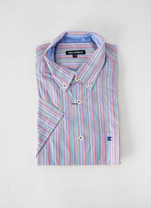 Chemise manches courtes coupe droite blanc TED LAPIDUS homme