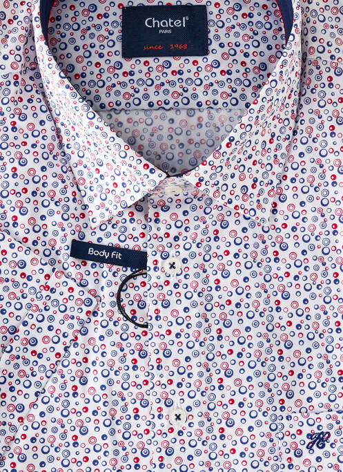 Chemise manches courtes blanc CHATEL homme