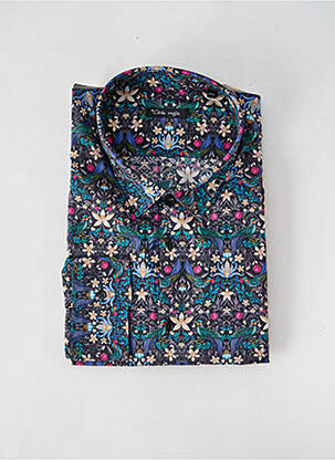 Chemise manches longues coupe droite noir LA CIBLE ROUGE homme
