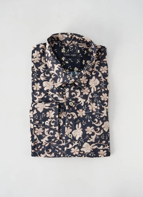 Chemise manches longues imprimé fantaisie noir LA CIBLE ROUGE homme