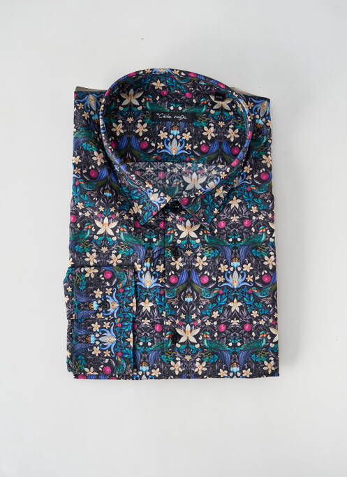 Chemise manches longues noir LA CIBLE ROUGE pour homme