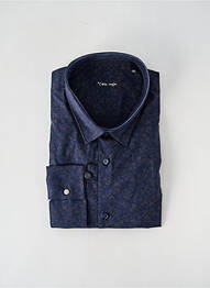 Chemise manches longues imprimé fantaisie bleu LA CIBLE ROUGE homme
