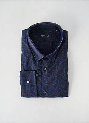 Chemise manches longues imprimé fantaisie bleu LA CIBLE ROUGE homme