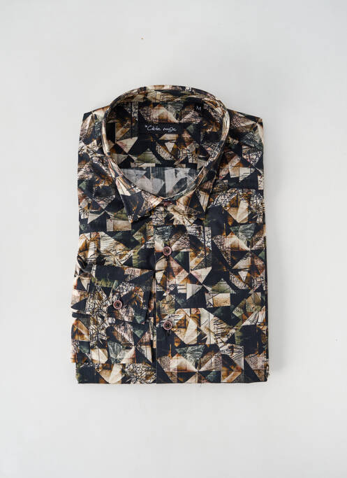 Chemise manches longues imprimé fantaisie noir LA CIBLE ROUGE homme