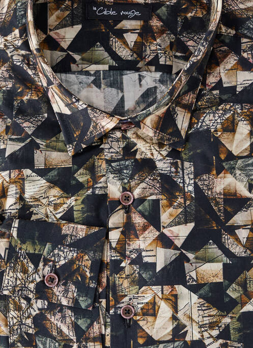 Chemise manches longues noir LA CIBLE ROUGE homme