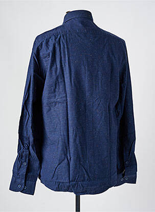 Chemise manches longues coupe droite bleu JUPITER homme