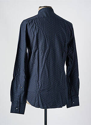 Chemise manches longues imprimé fantaisie bleu LA CIBLE ROUGE homme