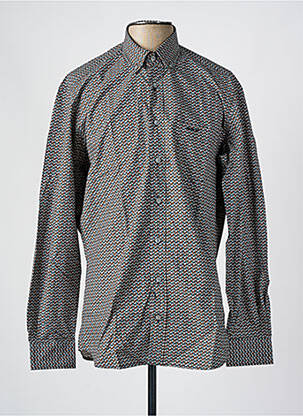 Chemise manches longues imprimé fantaisie noir MISE AU GREEN homme