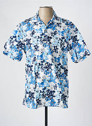 Chemise manches courtes imprimé fantaisie bleu CAMEL ACTIVE homme