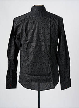 Chemise manches longues imprimé fantaisie noir LA CIBLE ROUGE homme