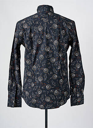 Chemise manches longues imprimé fantaisie bleu LA CIBLE ROUGE homme