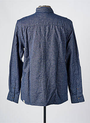 Chemise manches longues coupe droite bleu MUSTANG homme