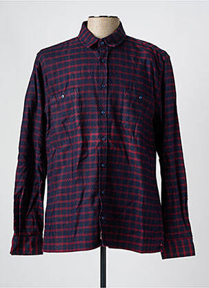 Chemise manches longues manches longues rouge HARRIS WILSON homme