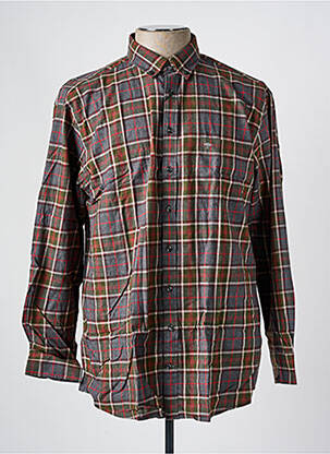 Chemise manches longues imprimé fantaisie vert FYNCH-HATTON homme