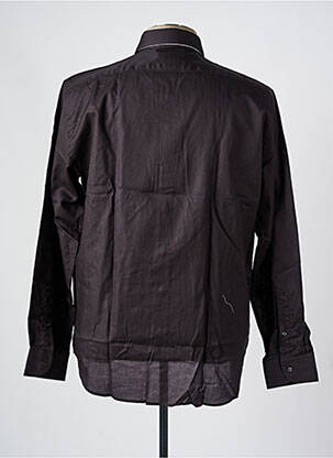 Chemise manches longues coupe droite noir BLUSALINA homme