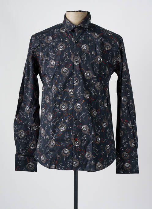 Chemise manches longues bleu LA CIBLE ROUGE pour homme