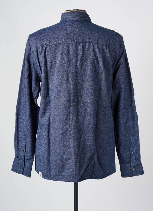 Chemise manches longues bleu MUSTANG pour homme