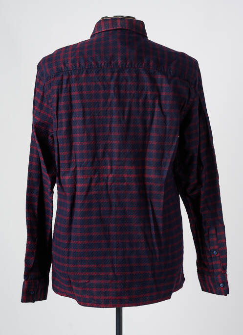 Chemise manches longues rouge HARRIS WILSON pour homme