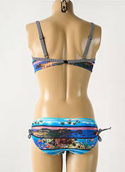 Maillot de bain 2 pièces bleu OLYMPIA pour femme seconde vue