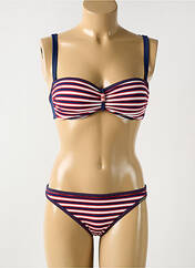 Maillot de bain 2 pièces bleu OLYMPIA pour femme seconde vue