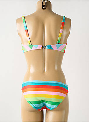 Maillot de bain 2 pièces stretch haut soutien-gorge moulé vert OLYMPIA femme