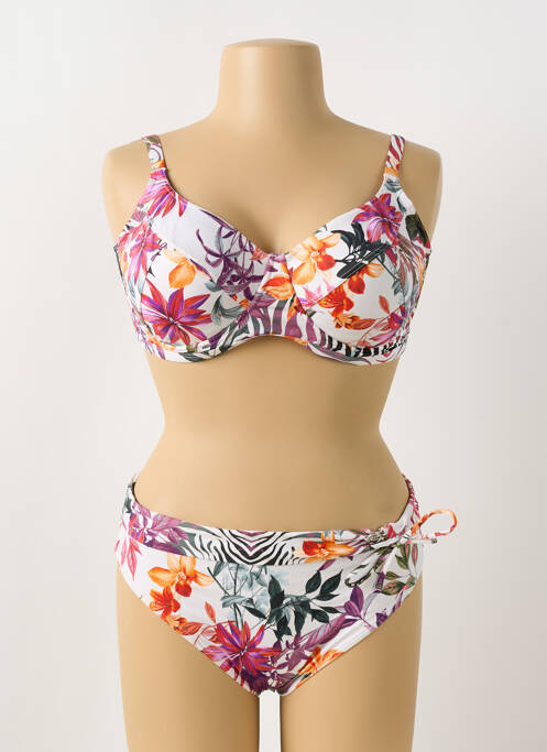 Maillot de bain 2 pièces blanc SUN PLAYA pour femme