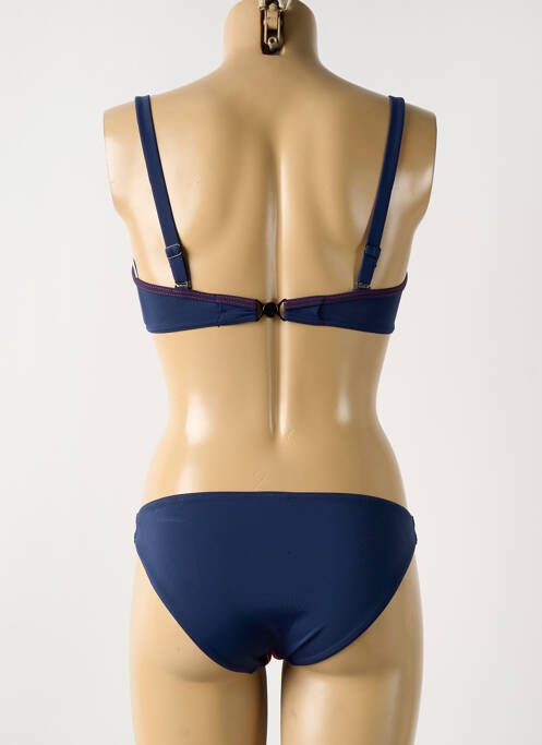 Maillot de bain 2 pièces bleu OLYMPIA pour femme