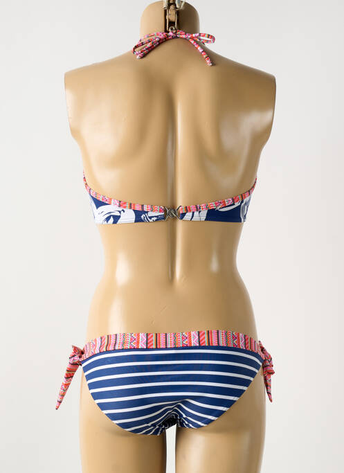 Maillot de bain 2 pièces bleu OLYMPIA pour femme